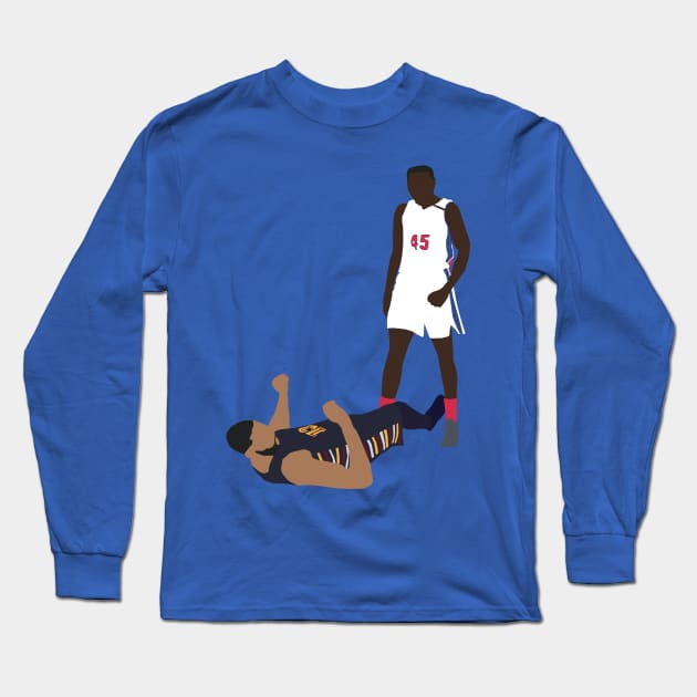 Sekou Doumbouya Over Tristan Thompson Long Sleeve T-Shirt by xRatTrapTeesx